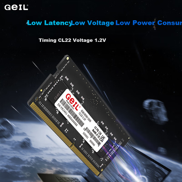 Оперативная память GEIL SODIMM DDR4-3200 32768MB PC4-25600 - изображение 5