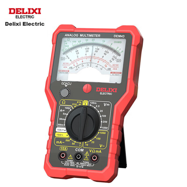 Аналоговый мультиметр DELIXI ELECTRIC, высокоточный интеллектуальный, защищенный от возгорания, бытовой электроизмерительный прибор, измерение децибел, DEM43 - изображение 10