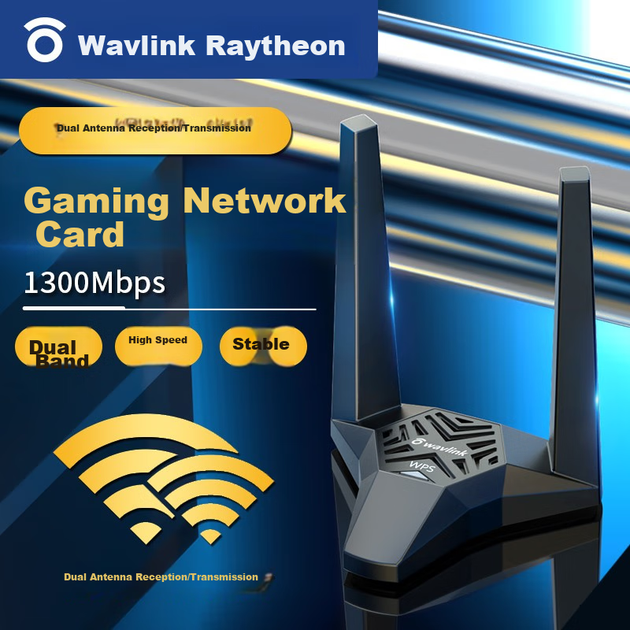 Сетевой адаптер Wavlink WL-WN692A3 Wi-Fi 6/1300Mbts/5G Dual WIFI - изображение 3