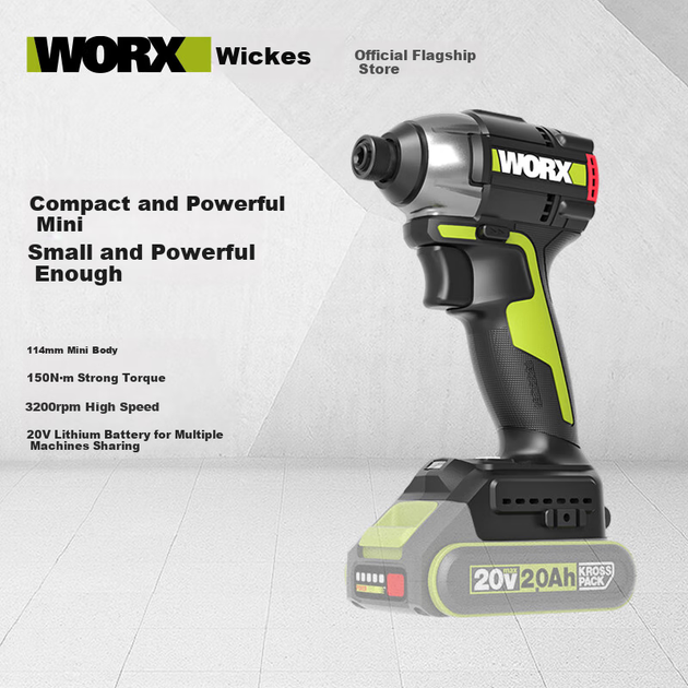 Бесщеточная мини-электрическая отвертка WORX 20 В WU292DS.9 (без аккумулятора), литиевая аккумуляторная ручная дрель, электрическая отвертка - Фото 4 Бесщеточная мини-электрическая отвертка WORX 20 В WU292DS.9 (без аккумулятора), литиевая аккумуляторная ручная дрель, электрическая отвертка - изображение 4