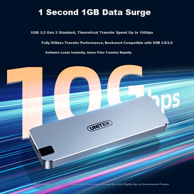 Високоякісний корпус для M.2 NVMe SSD з роз'ємом Type-C і USB 10G, призначений для мобільних телефонів, планшетів і ноутбуків, виготовлений з алюмінієвого сплаву S238B. - зображення 4