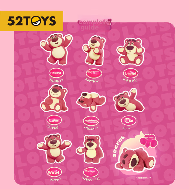 52TOYS История игрушек Клубничка Медведь IT'S ME Слепой бокс Модная фигурка-игрушка для демонстрации Одиночная игрушка Подарок на весну - изображение 9