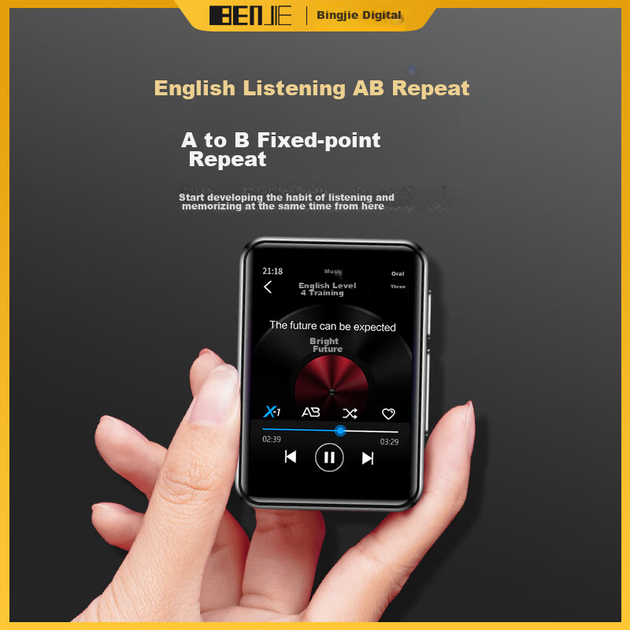 MP3-плеєр BENJIE X1 8ГБ Bluetooth, для вивчення англійської - Фото 7 MP3-плеєр BENJIE X1 8ГБ Bluetooth, для вивчення англійської - зображення 7