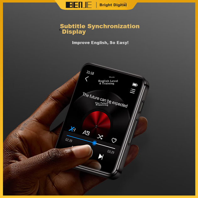 MP3-плеєр BENJIE X1 8ГБ Bluetooth, для вивчення англійської - Фото 8 MP3-плеєр BENJIE X1 8ГБ Bluetooth, для вивчення англійської - зображення 8