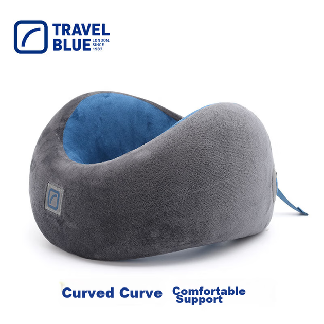 Подушка TRAVEL BLUE для шиї U-подібна з піни з ефектом пам'яті дорожня - Фото 9 Подушка TRAVEL BLUE для шиї U-подібна з піни з ефектом пам'яті дорожня - зображення 9