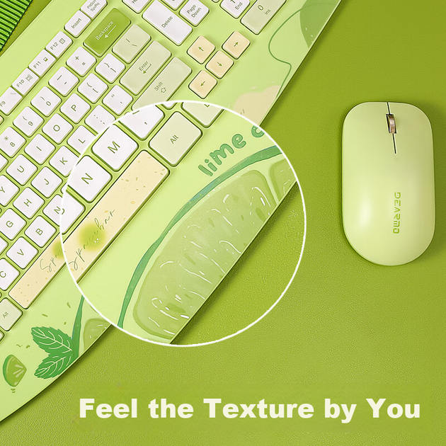 Комплект бездротовий DEARMO MK8800 Wireless Lime - Фото 8 Комплект бездротовий DEARMO MK8800 Wireless Lime - зображення 8