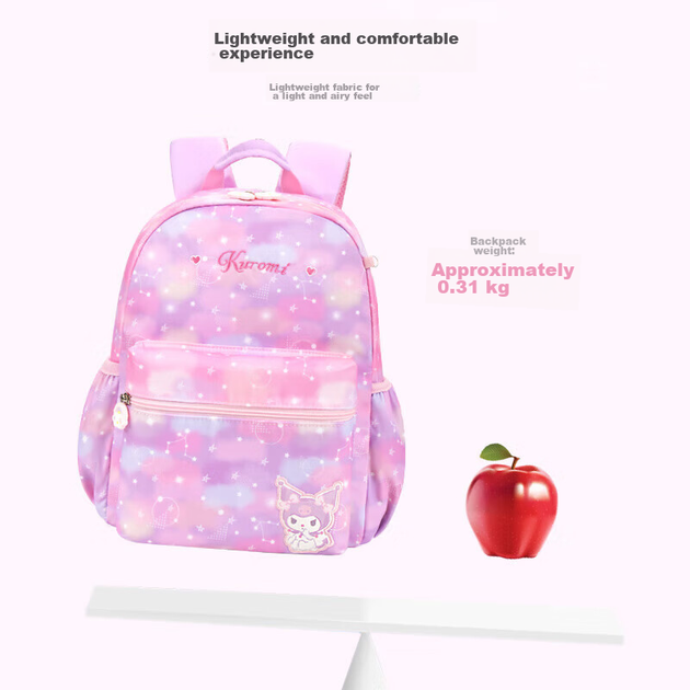 Детский рюкзак Hello Kitty Kuromi для девочек, мультяшный рюкзак для детей от 2 до 6 лет, сумка через плечо для детей, DB96586B, фиолетовый. - изображение 9