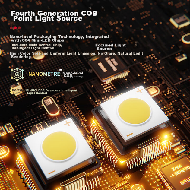 Професійний COB-світильник для прямої трансляції фотозйомки YOUFES SL150bi, світлодіодне постійне світло, світильник для кіно та телебачення, м'яке світло, студійний фото- та відеознімальний комплект для ведучого коротких відеороликів. - зображення 6