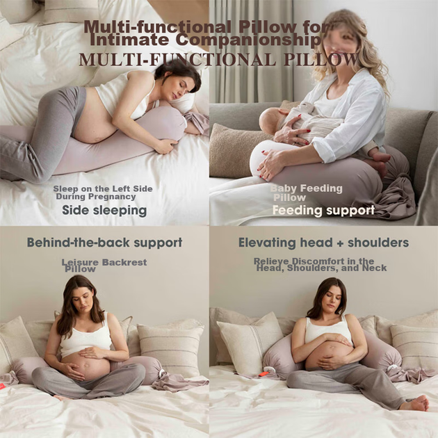 Подушка для беременных Tomibaby, подушка для поддержки талии при сне на боку, U-образная подушка для поддержки живота, подушка для объятий, спинка для сна на боку, текстурированная длинная подушка Candy. - изображение 9