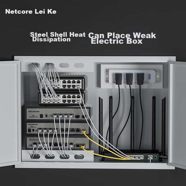 Коммутатор Netcore GS10 10 портов 2.5G, 8+2 SFP+ 10G - изображение 4