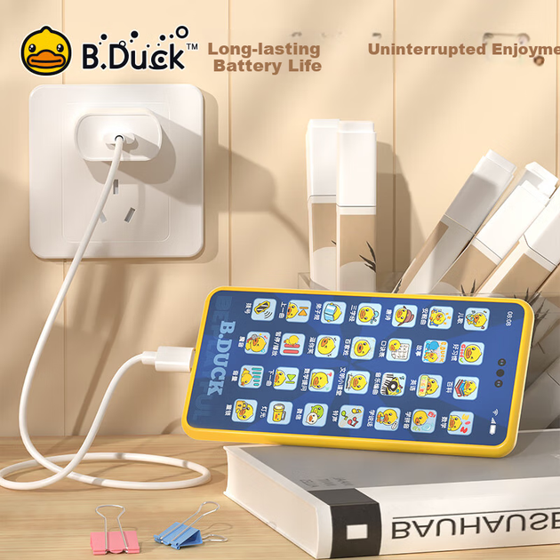 Игрушечный мобильный телефон B.Duck для детей, обучающее устройство для раннего развития малышей, имитатор телефонного разговора, развивающее устройство для обучения, подарок на день рождения. - изображение 5