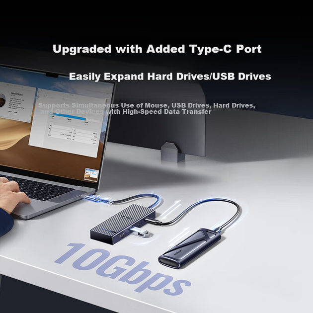 Ugreen Type-C до Dual HDMI Triple Display Dock USB-C Thunderbolt 5/4 10G адаптер 4K60Hz Multi-Screen Expansion для ноутбуків Lenovo Xiaomi MST - изображение 9