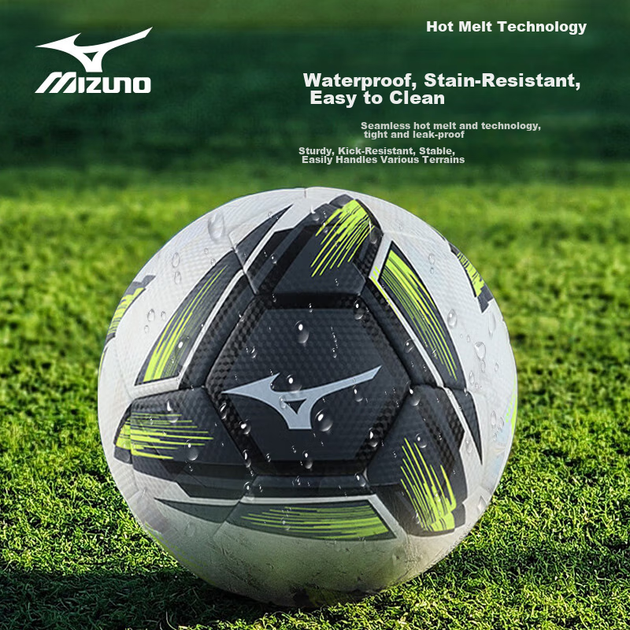 Футбольний м'яч MIZUNO розміру 5, професійний тренувальний м'яч для дорослих, дітей та підлітків, світний м'яч для вступних іспитів учнів середньої школи, синій колір 204 - зображення 5
