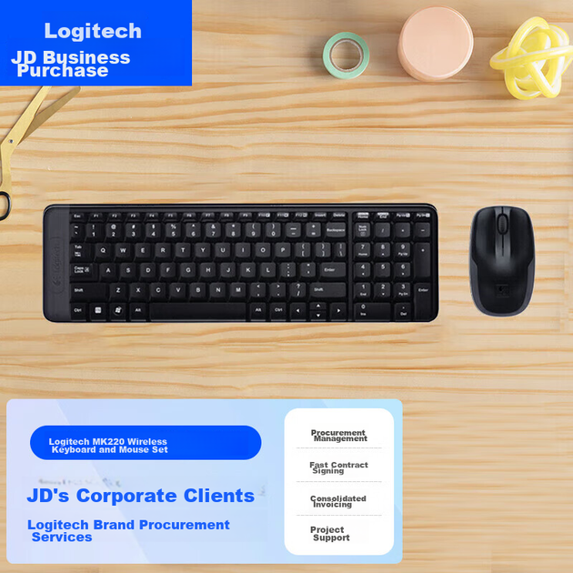 Комплект Logitech MK220 Wireless клавиатура+мышь - зображення 2