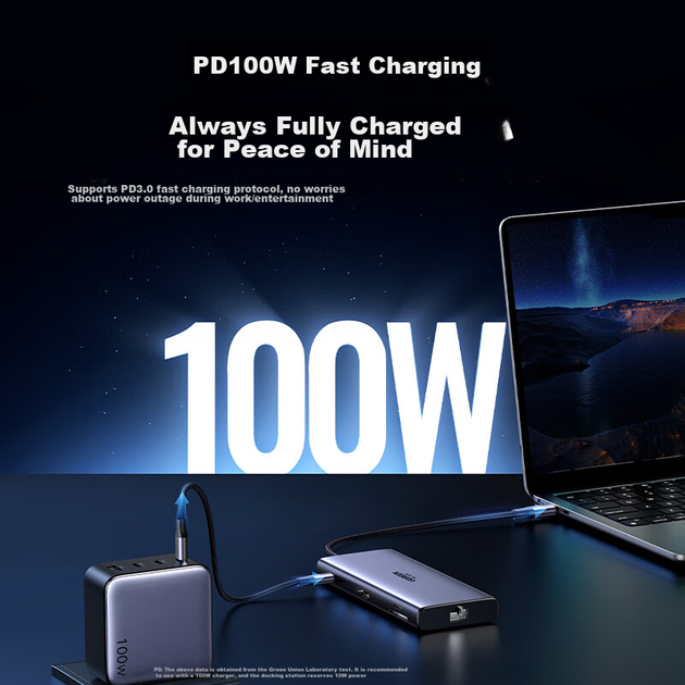 Док-станция расширения UGREEN Type-C, преобразователь интерфейса USB 3.2 для компьютеров Apple, порт Gigabit Ethernet 10 Гбит/с, совместимость с HDMI, подходит для MacBook, ноутбуков Apple, Thunderbolt 4. - изображение 9