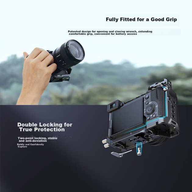 SmallRig 4438, совместим с базовой площадкой камеры Sony A7C II, клетка для беззеркальной камеры Sony A7C II, аксессуар для фотосъемки, комплект расширительной рамы с полным покрытием, аксессуары для съемки. - Фото 9 SmallRig 4438, совместим с базовой площадкой камеры Sony A7C II, клетка для беззеркальной камеры Sony A7C II, аксессуар для фотосъемки, комплект расширительной рамы с полным покрытием, аксессуары для съемки. - изображение 9
