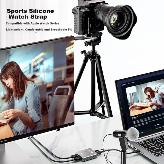 Одноканальная HDMI-карта захвата видео Tengjiexing, вход высокого разрешения 4K, захват 1080p, USB 3.0 Loop-Out, специализированное устройство захвата для игр, прямых трансляций и записи видео с компьютера TJX-CK301 - изображение 5