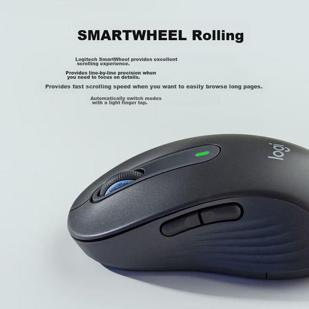 Комплект бездротової офісної клавіатури та миші Logitech MK650 корпоративного класу з Bluetooth, повнорозмірна бездротова клавіатура, преміум-серія з бездротовим приймачем Bolt [бонус замовлення] - изображение 5
