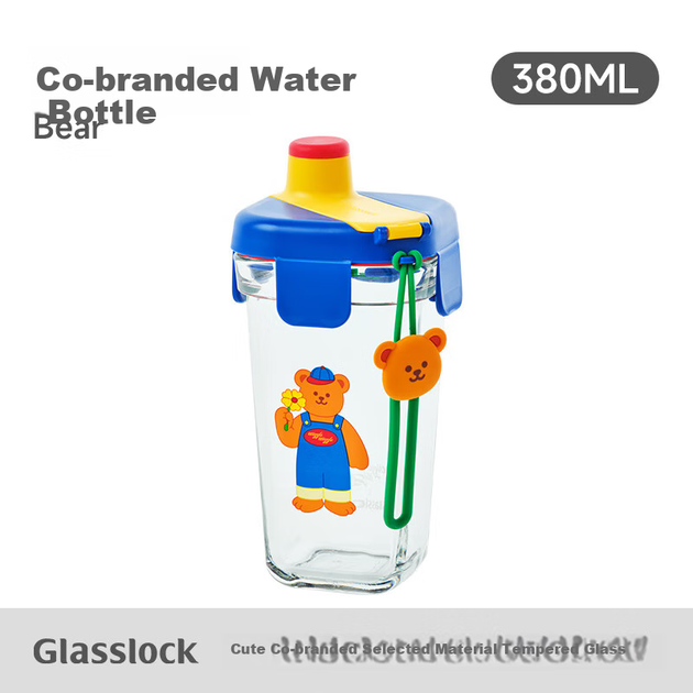 Кружка GLASSLOCK Wigglewiggle стеклянная с мишкой, 380 мл - изображение 5