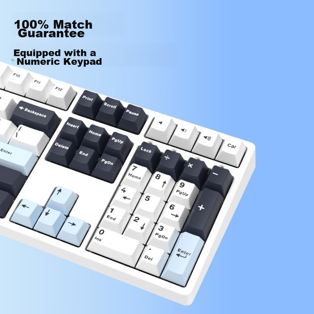 Клавиатура проводная IKBC Z108 Темная черника механическая 108 клавиш темно-синий - Фото 7 Клавиатура проводная IKBC Z108 Темная черника механическая 108 клавиш темно-синий - изображение 7