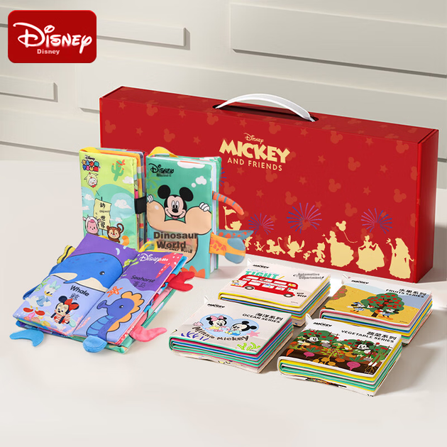 Набор Disney подарочный для новорожденного, тканевая книжка, для 0-12 месяцев - изображение 4