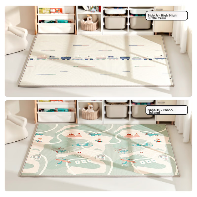 Килимок Babycare для повзання двосторонній XPE, 150x180x2 см - зображення 4