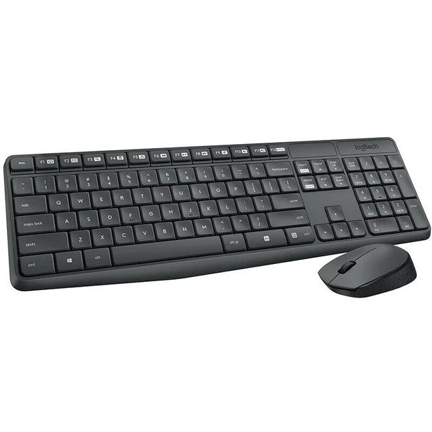 Беспроводная клавиатура и мышь Logitech MK235 [корпоративного класса], полноразмерный беспроводной комплект для компьютера с полноразмерным беспроводным приемником 2,4 ГГц [бонус к заказу] - изображение 5