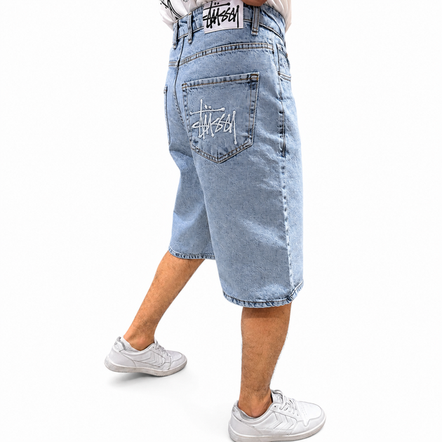 Чоловічі джинсові шорти Stussy блакитні 27(Р) (1027-209-5) - зображення 5