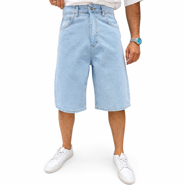 Чоловічі джинсові шорти Stussy блакитні 30(Р) (1027-209-6) - зображення 4