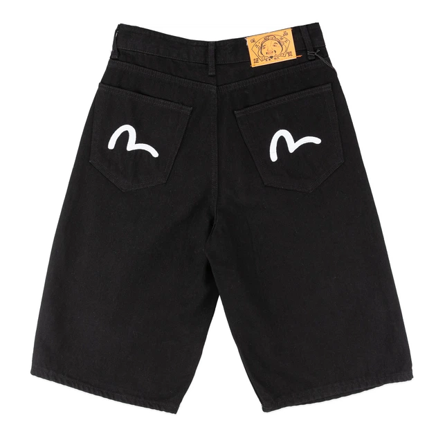 Чоловічі джинсові шорти чорні EVISU 33(Р) (1050-6) - изображение 2