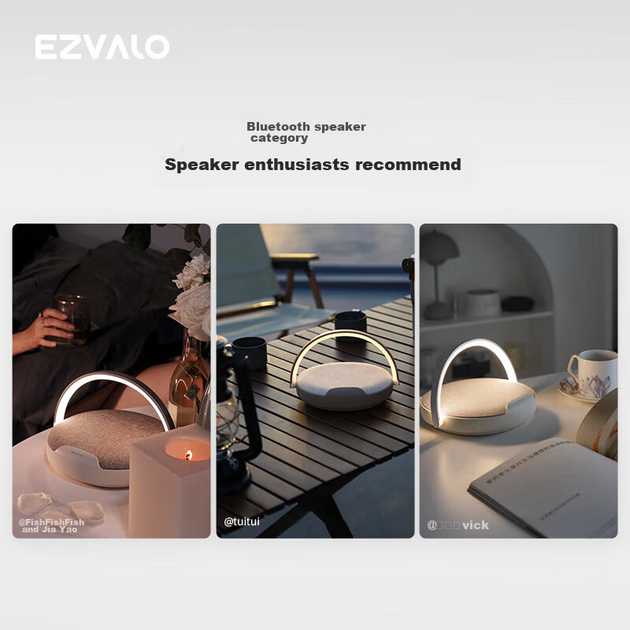 EZVALO Sculptor Bluetooth-колонка, бездротова зарядка музична лампа, нічник, креативний високоякісний нішевий практичний подарунок на день народження для чоловіків та жінок - зображення 4