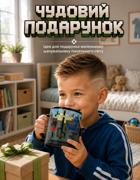 Чашка детская в стиле Minecraft кружка Майнкрафт - изображение 5