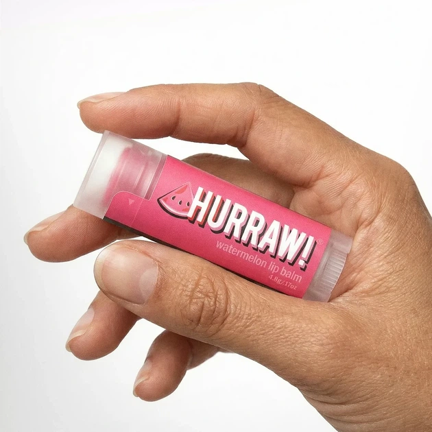 Органічний бальзам для губ Hurraw! Watermelon Lip Balm Кавун 4,8г - зображення 2