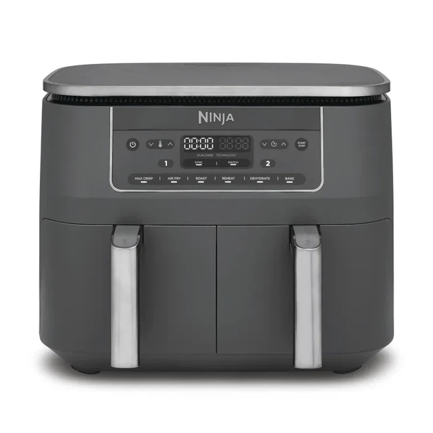 Аэрогриль Ninja DZ300EU 7.6 л Dual Zone синхронная готовка Sync Finish Серый - Фото 1 Аэрогриль Ninja DZ300EU 7.6 л Dual Zone синхронная готовка Sync Finish Серый - изображение 1