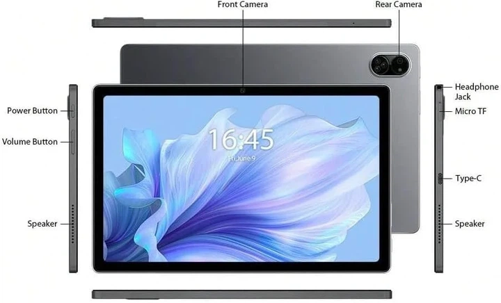 Планшет 10.1" Full HD TANYIMING TYD 109 Pro 8/256Gb 4G 2-SIM 8 ядер Android 15 8000 mAh Черный (102063624) b1 - изображение 5