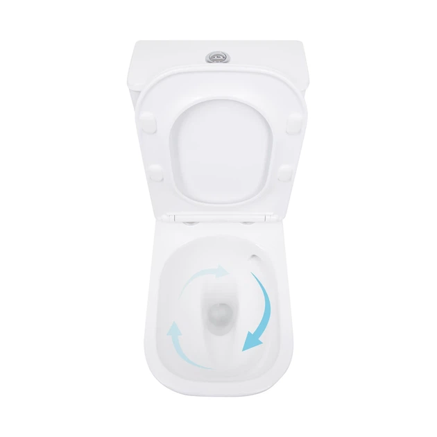 Унитаз напольный Qtap Aquarius Ultra Quiet 620×355×790 мм с сиденьем Soft-close, White QTAQAW27W49262 - изображение 6