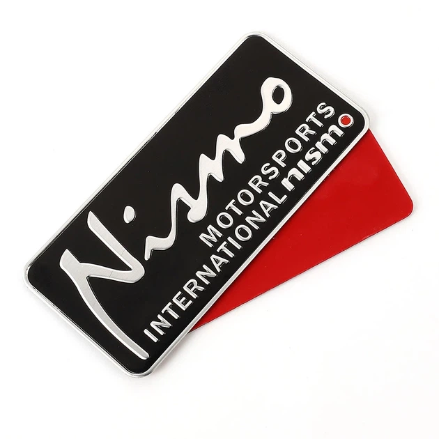 Эмблема алюминиевая Nismo Nissan 9,0*4,2 см чёрный - изображение 6