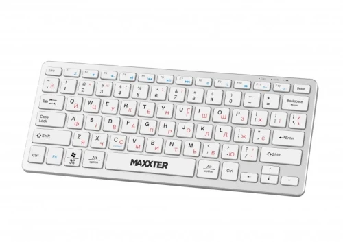 Клавиатура беспроводная Maxxter KBW-C01S-UA, Silver - Фото 6 Клавиатура беспроводная Maxxter KBW-C01S-UA, Silver - изображение 6