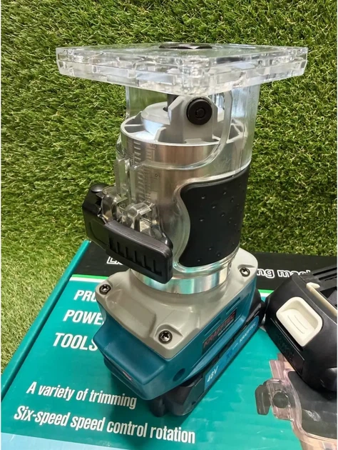 Кромочный аккумуляторный фрезер Krafftec PRO DRT50 1200 Вт 48 В 3000–30000 об/мин 6Ah бесщеточная LED подсветка - изображение 6
