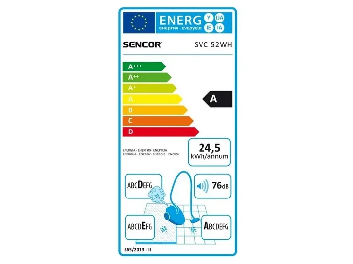 Пилосос з мішком Sencor SVC 52WH-EUE3 - изображение 3