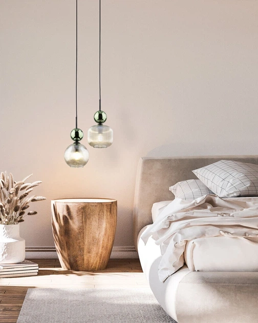 Підвісний світильник, люстра TK Lighting 11145 Sophia E14 1x10W IP20 зелений - зображення 3