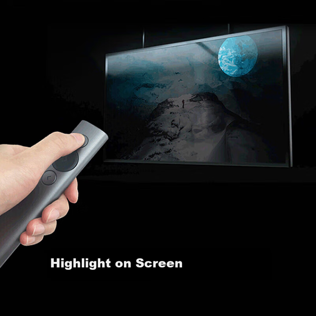 Бездротовий пульт дистанційного керування для презентацій Logitech Spotlight Enterprise, пульт дистанційного керування для конференцій та навчання, ручка для презентації проектора, бездротовий приймач + Bluetooth, сірий - изображение 5