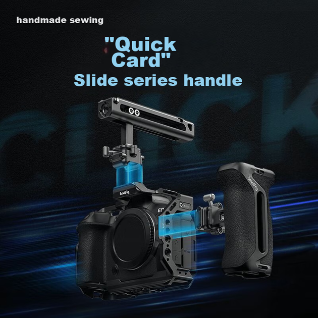 Універсальна бічна ручка для клітки для кроликів SmallRig 4017 для DSLR-камери, швидкознімний слот для зйомки - изображение 4