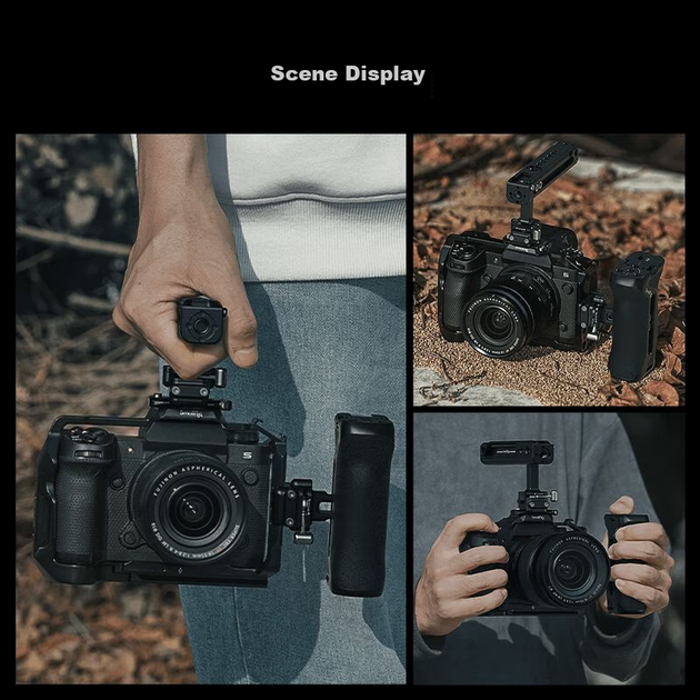 Універсальна бічна ручка для клітки для кроликів SmallRig 4017 для DSLR-камери, швидкознімний слот для зйомки - изображение 9
