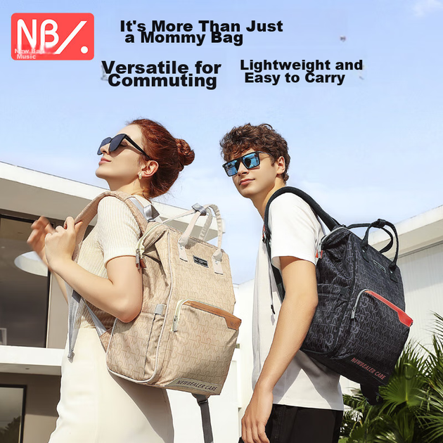 Сумка Naturaipro Mommy Bag, многофункциональная легкая сумка для коляски для мам и малышей, новый вместительный рюкзак-переноска для детей для использования на открытом воздухе. - изображение 9