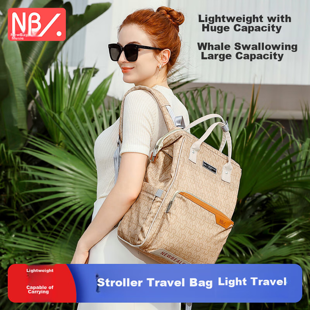 Сумка Naturaipro Mommy Bag, многофункциональная легкая сумка для коляски для мам и малышей, новый вместительный рюкзак-переноска для детей для использования на открытом воздухе. - изображение 13
