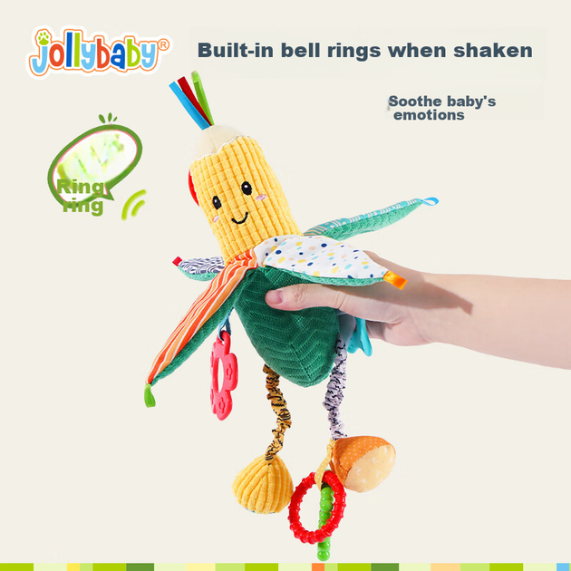 Игрушечный кулон Jollybaby для детской коляски, погремушка для новорожденного у кровати, игрушечная машинка, колокольчик для детской кроватки, кулон в виде кукурузного початка - изображение 6