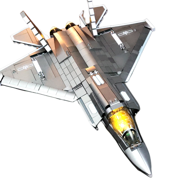 Конструктор SLUBAN "Военный самолет. Истребитель J-35" 838 детали (M38-B1186) - изображение 2