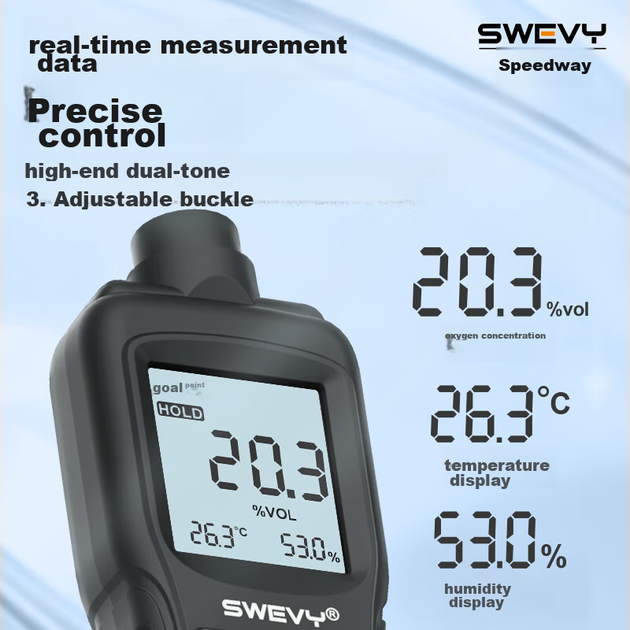 Датчик кислорода Suwei SW-9820 портативный для воздуха в помещении - изображение 9