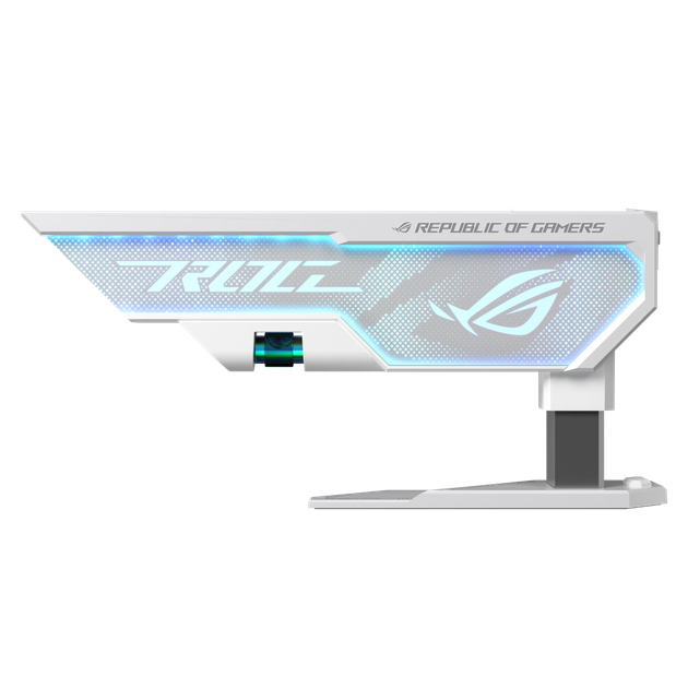 Подставка ASUS ROG XH01 для видеокарты с Aura Sync и уровнем, белая - Фото 5 Подставка ASUS ROG XH01 для видеокарты с Aura Sync и уровнем, белая - изображение 5